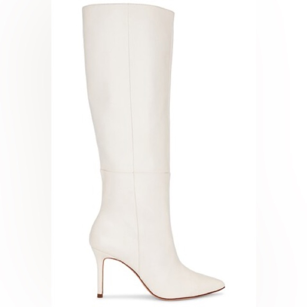 NWOB BLACK SUEDE STUDIO Tory Boot in Cream Nappa